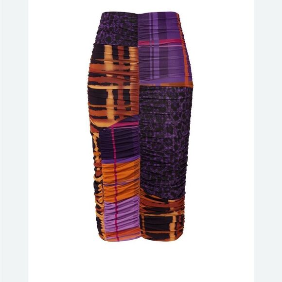 FUZZI women’s XXL midi Colorful Women's Skirt $450 msrp - Picture 2 of 9